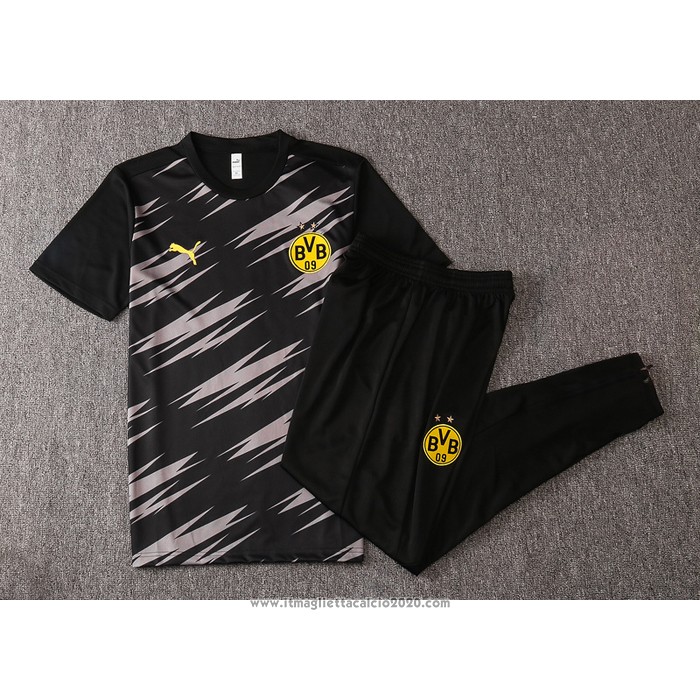 Tuta da Track Borussia Dortmund Manica Corta 2020 2021 Nero